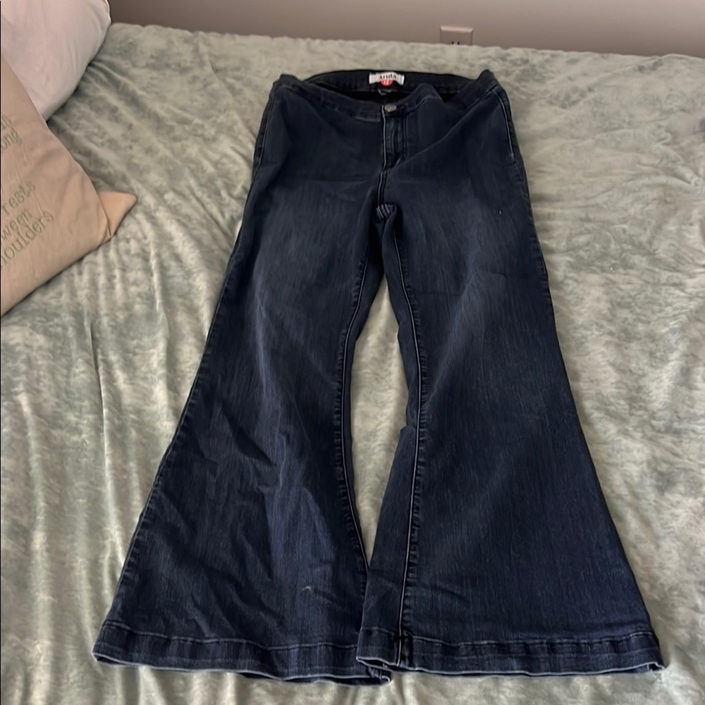 ARULA Dark Blue Flare Jeans